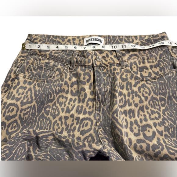Disclosure Baggy Low-Rise Leopard Print Pants size 30 - Picture 4 of 12